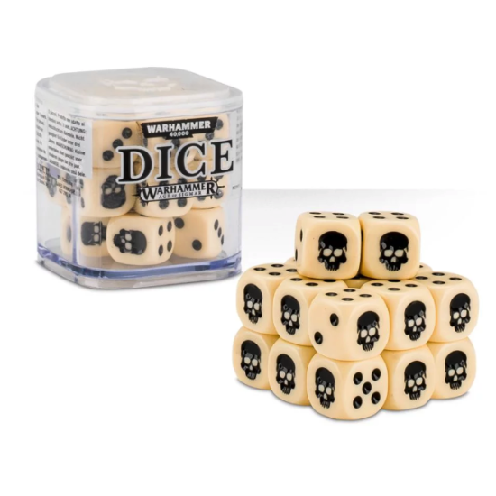Games Workshop Dice Cube - Bone